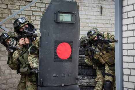 Armored and protective shields for special operations.